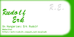 rudolf erk business card